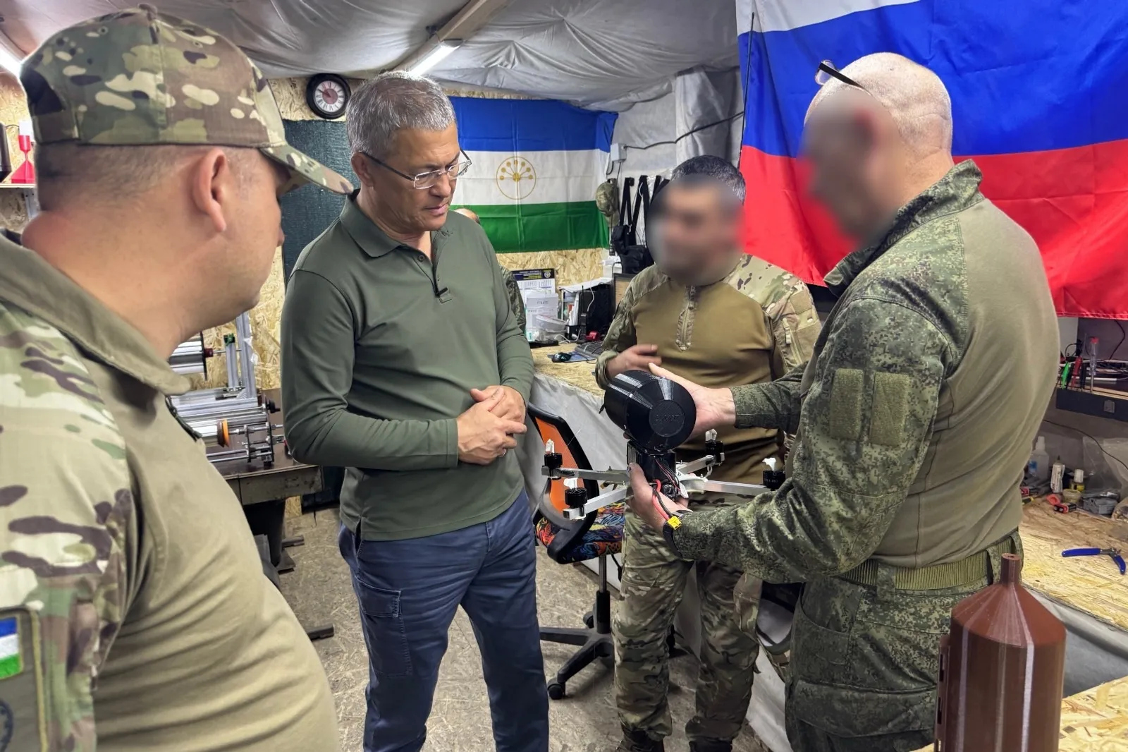 Радий Хабиров приехал в зону СВО к военнослужащим из Башкирии