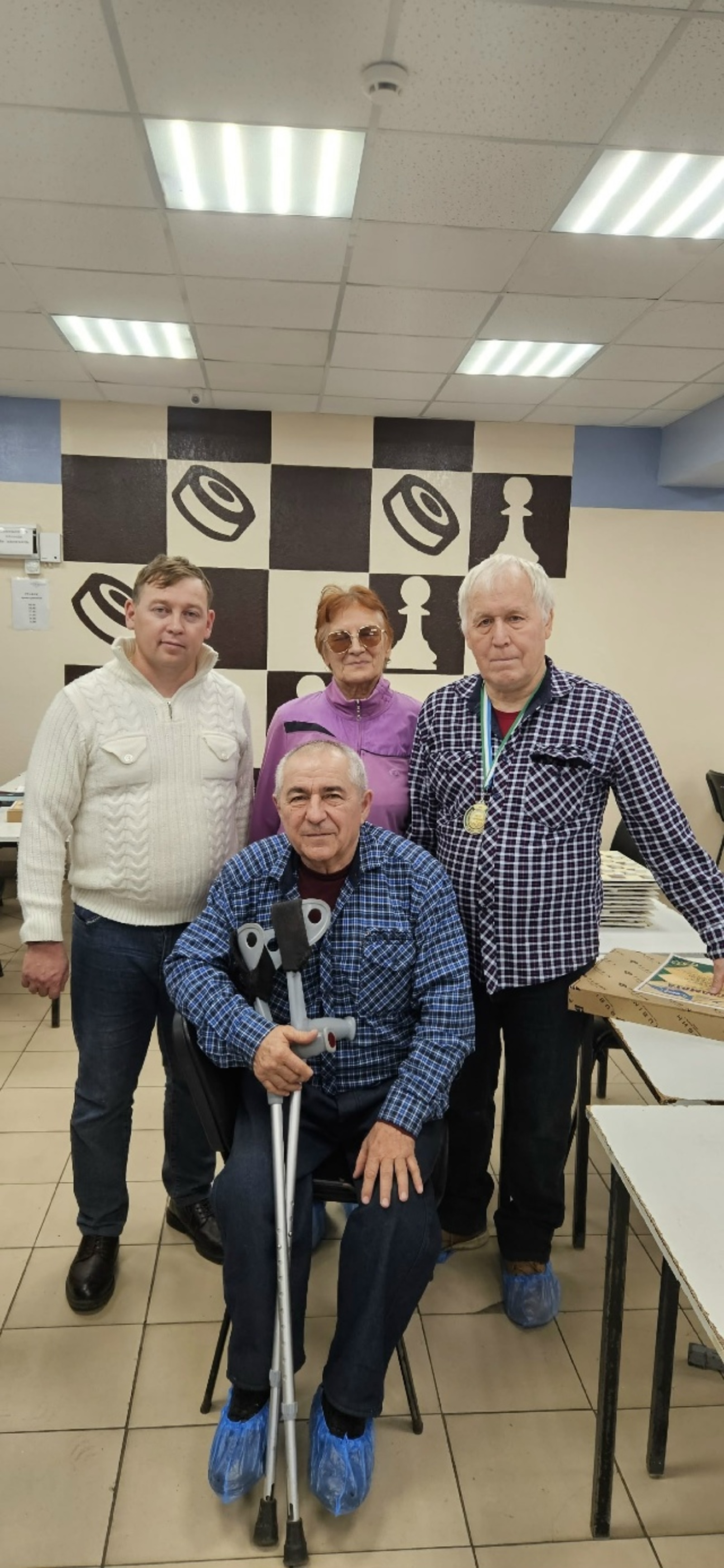 Команда Общества инвалидов из Кумертау сыграла в шашки