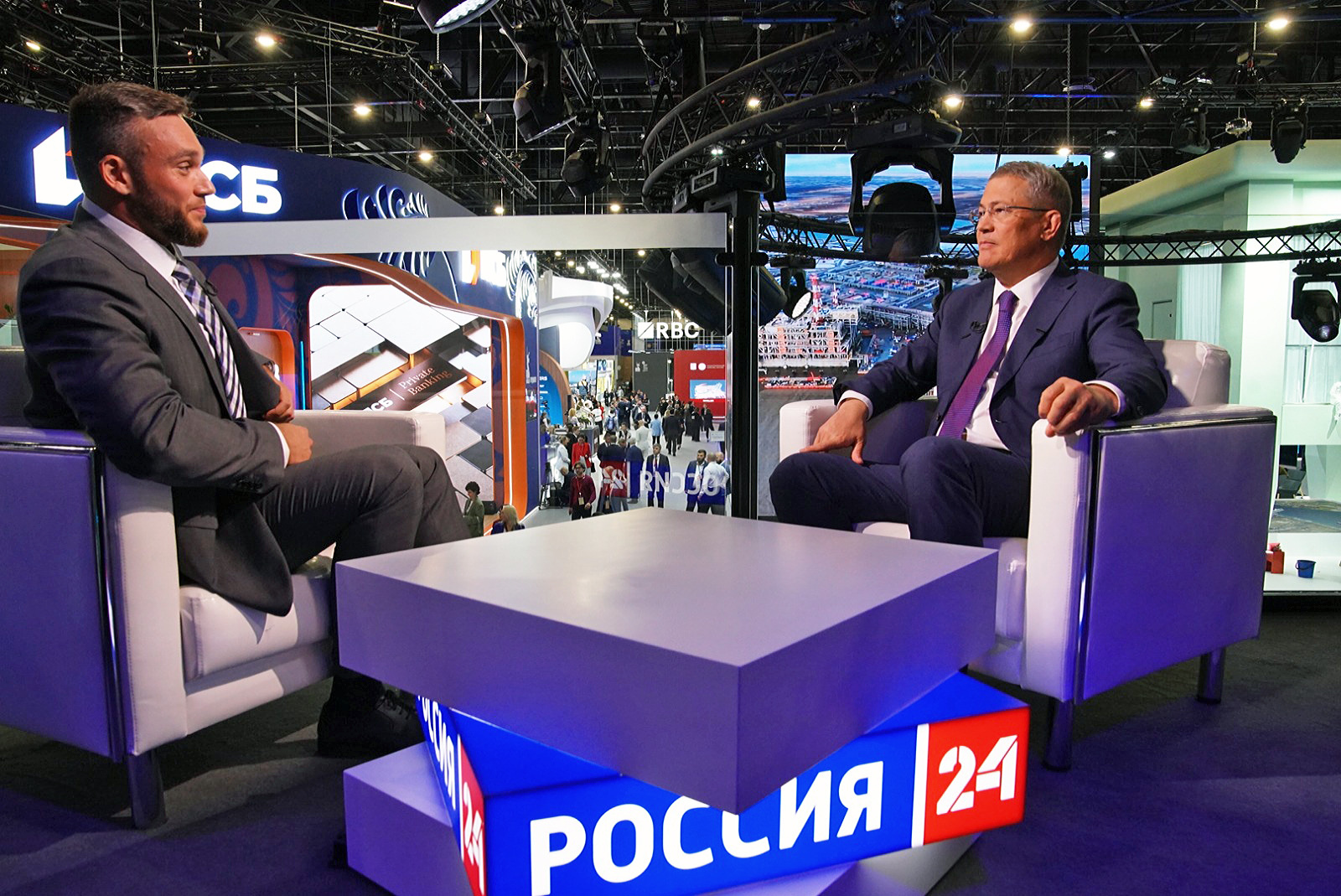 РадиЙ Хабиров дал интервью телеканалу «Россия 24»