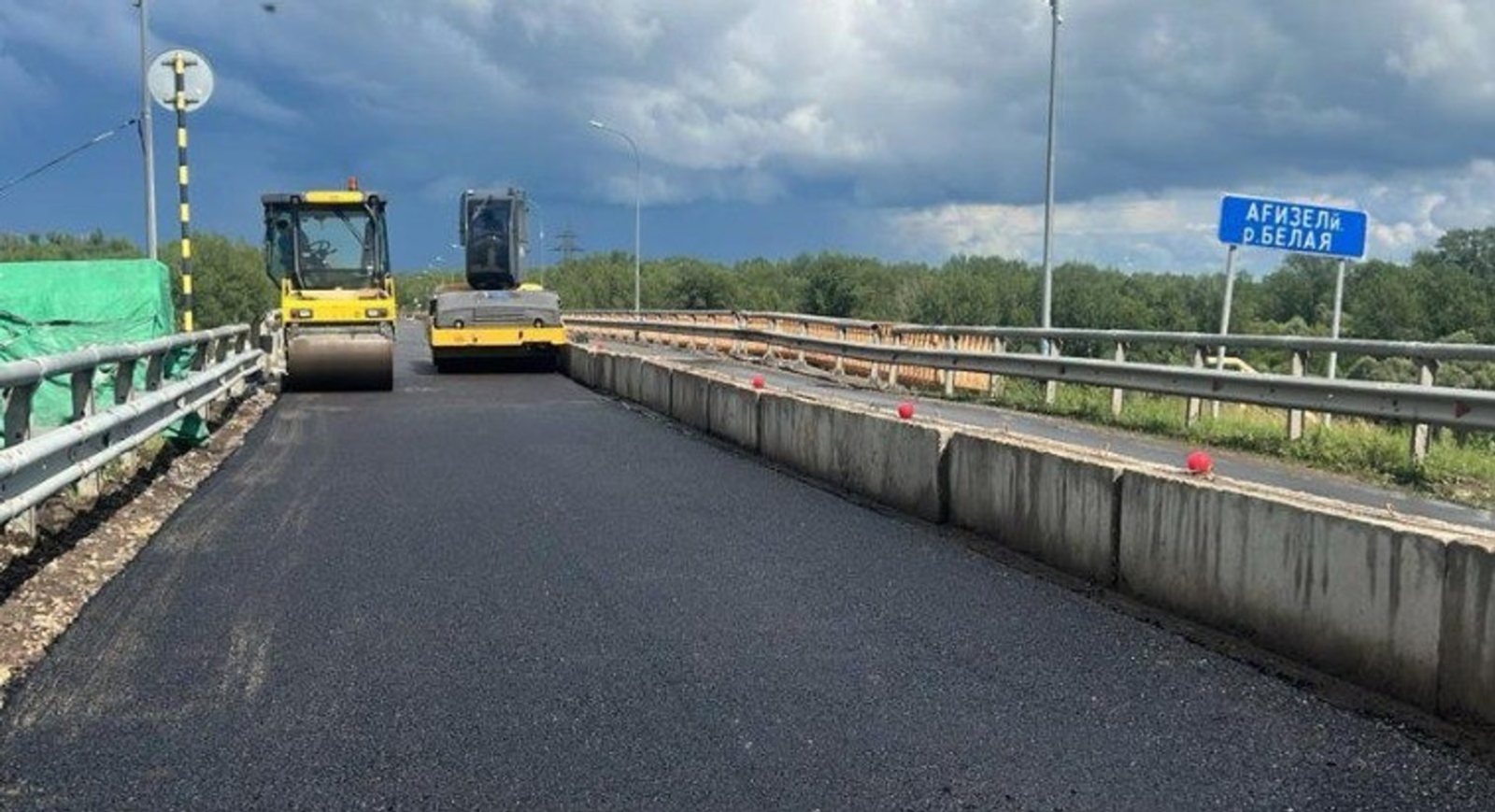 Реконструкция моста через реку Белую в Башкирии выходит на новый этап