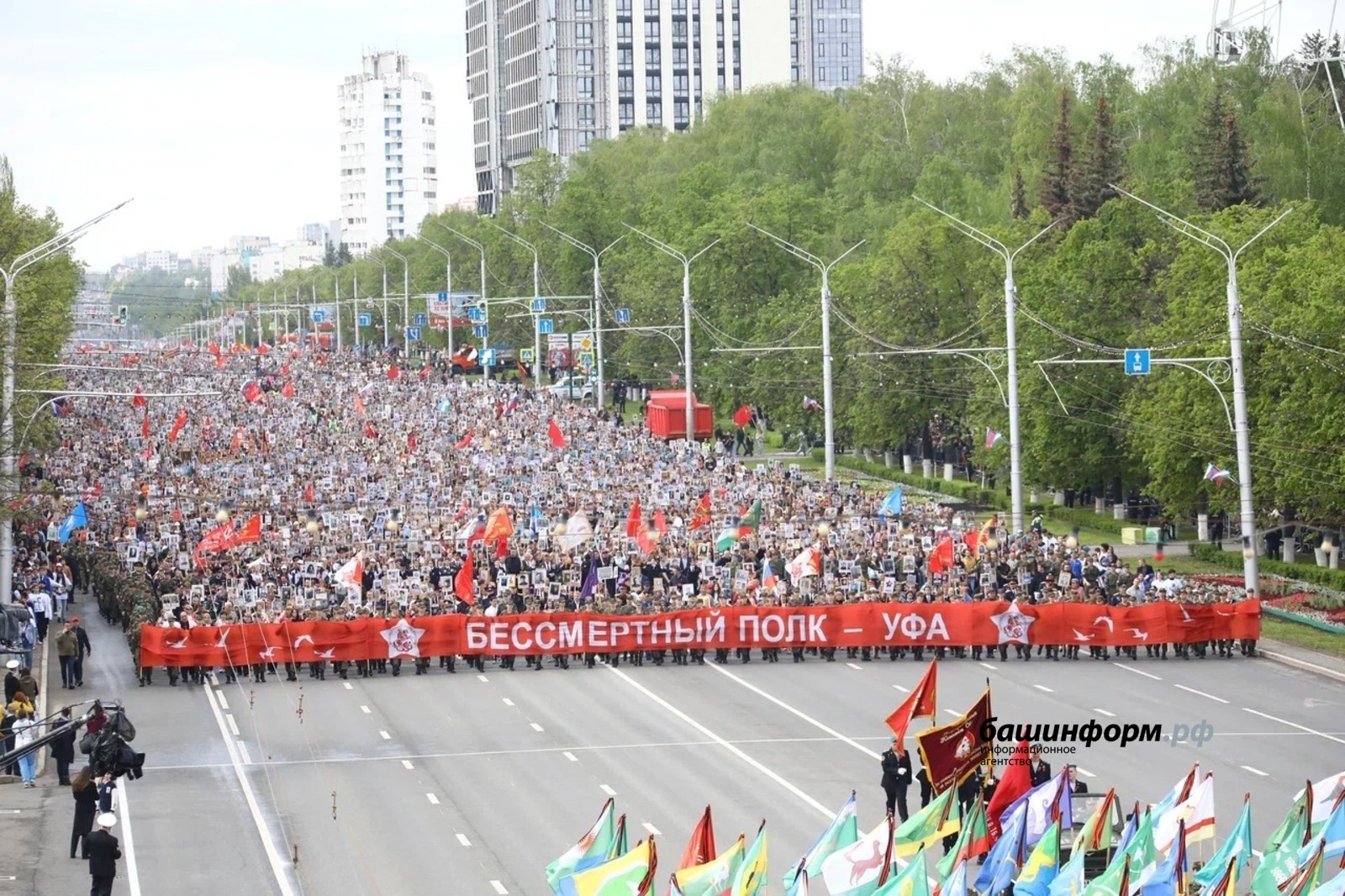 510 тысяч жителей Башкирии прошли в "Бессмертном полку"