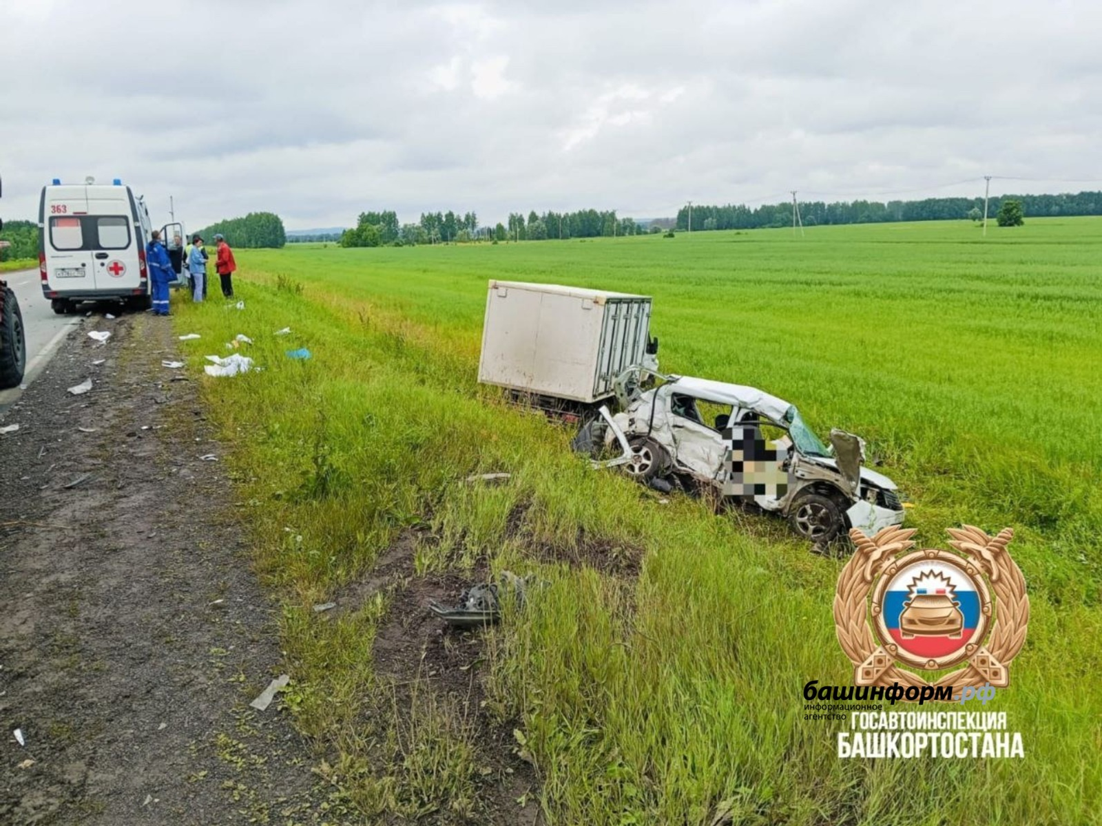 В Башкортостане в результате масштабной аварии погибли два человека