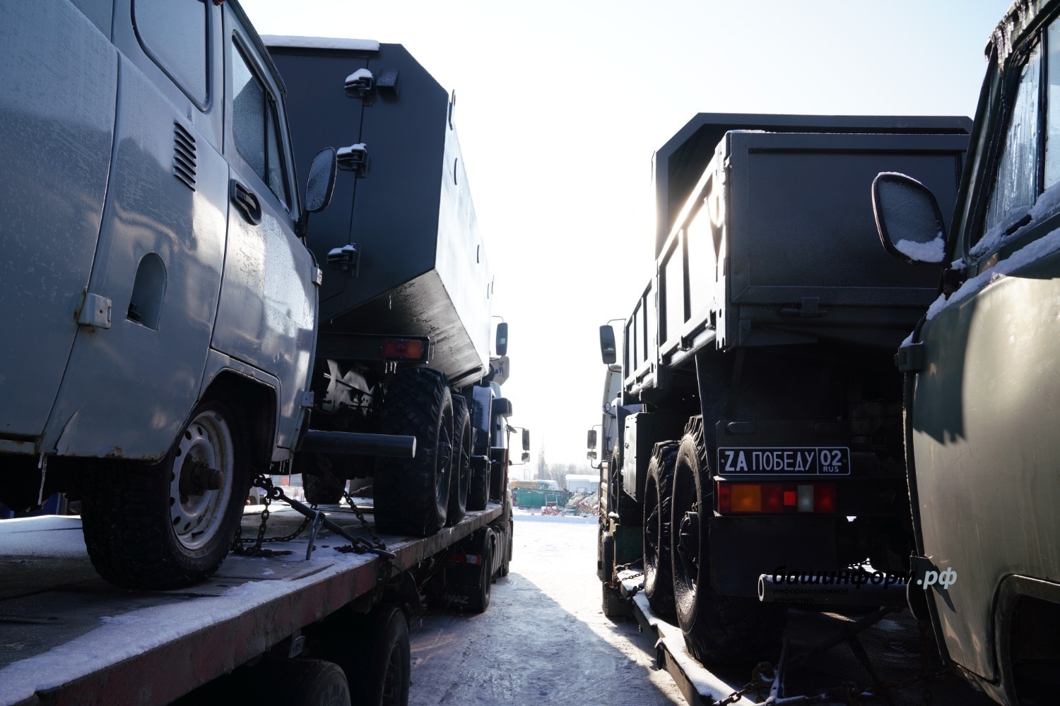 В зону СВО отправился гуманитарный конвой с бронетехникой из Башкирии