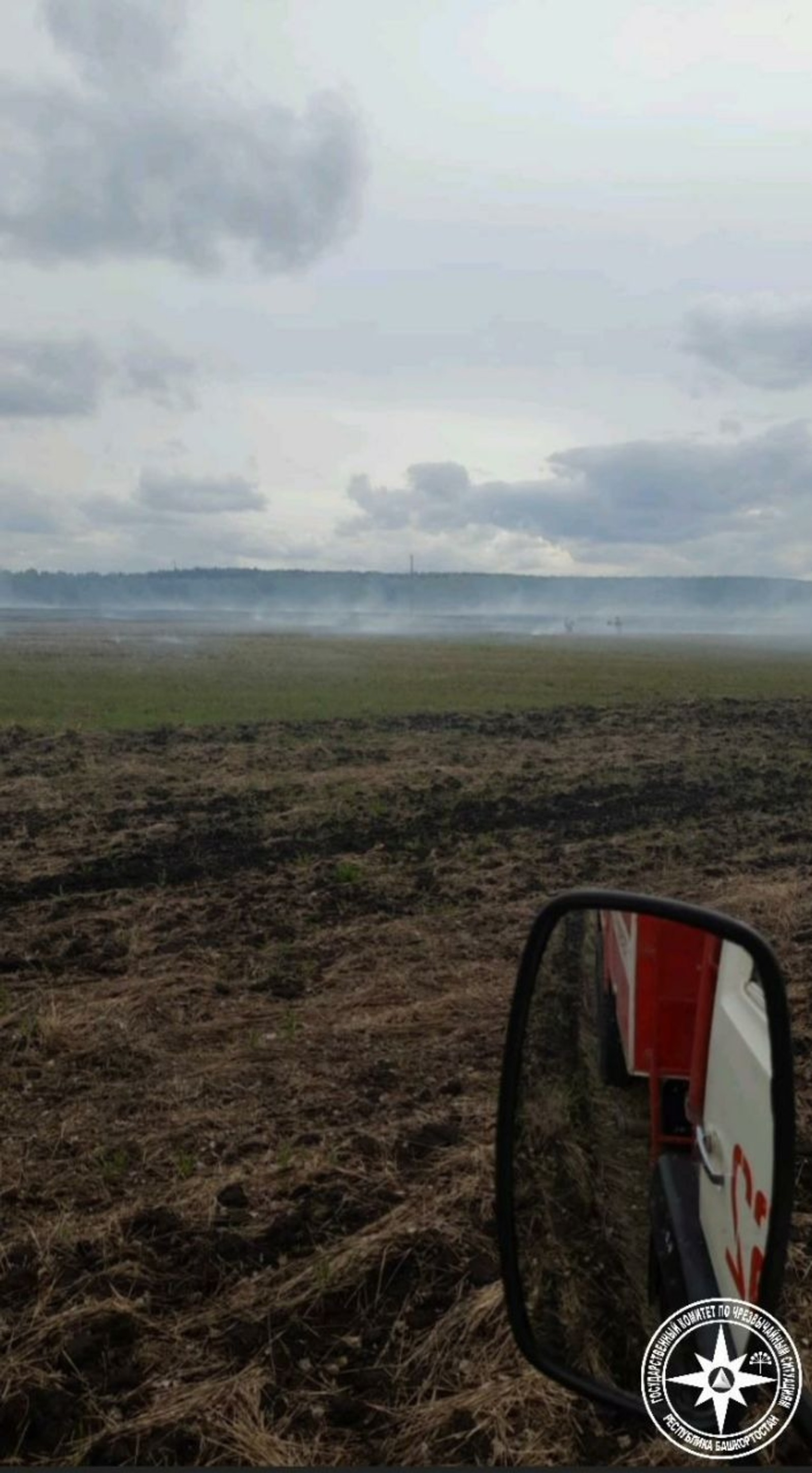 В Башкирии за сутки дважды загорелась сухая трава