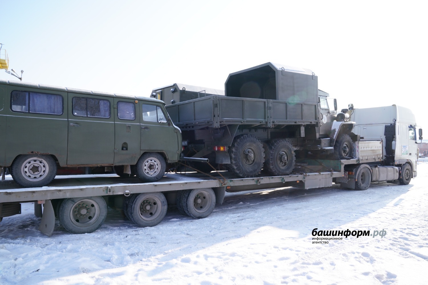 В зону СВО отправился гуманитарный конвой с бронетехникой из Башкирии