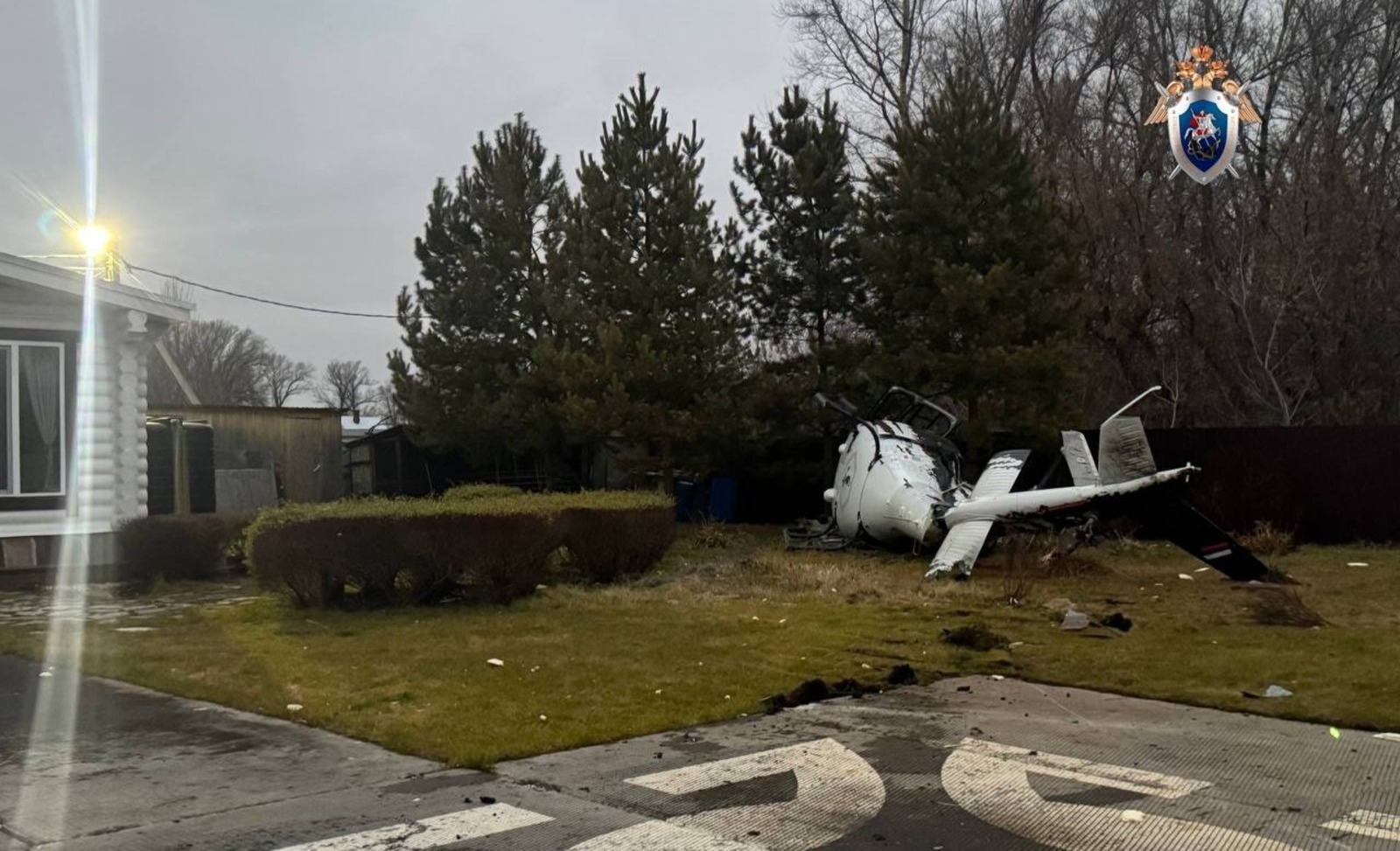 В Башкирии опрокинулся вертолет