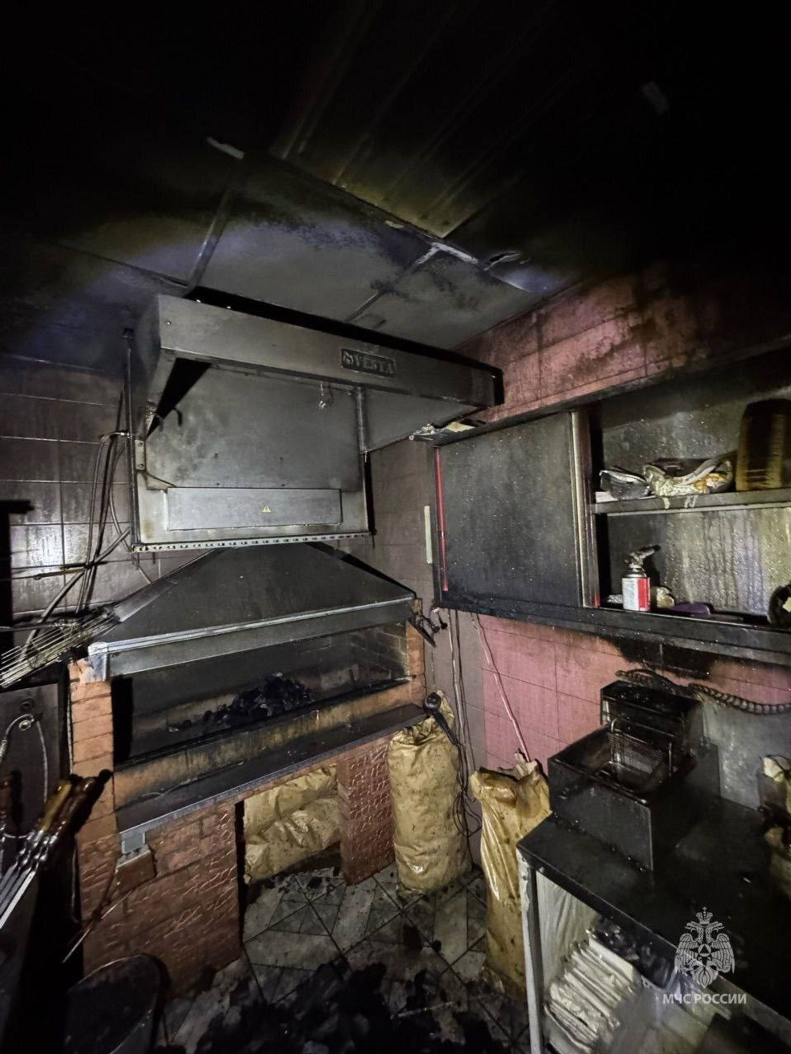 В Башкирии произошёл пожар в кафе