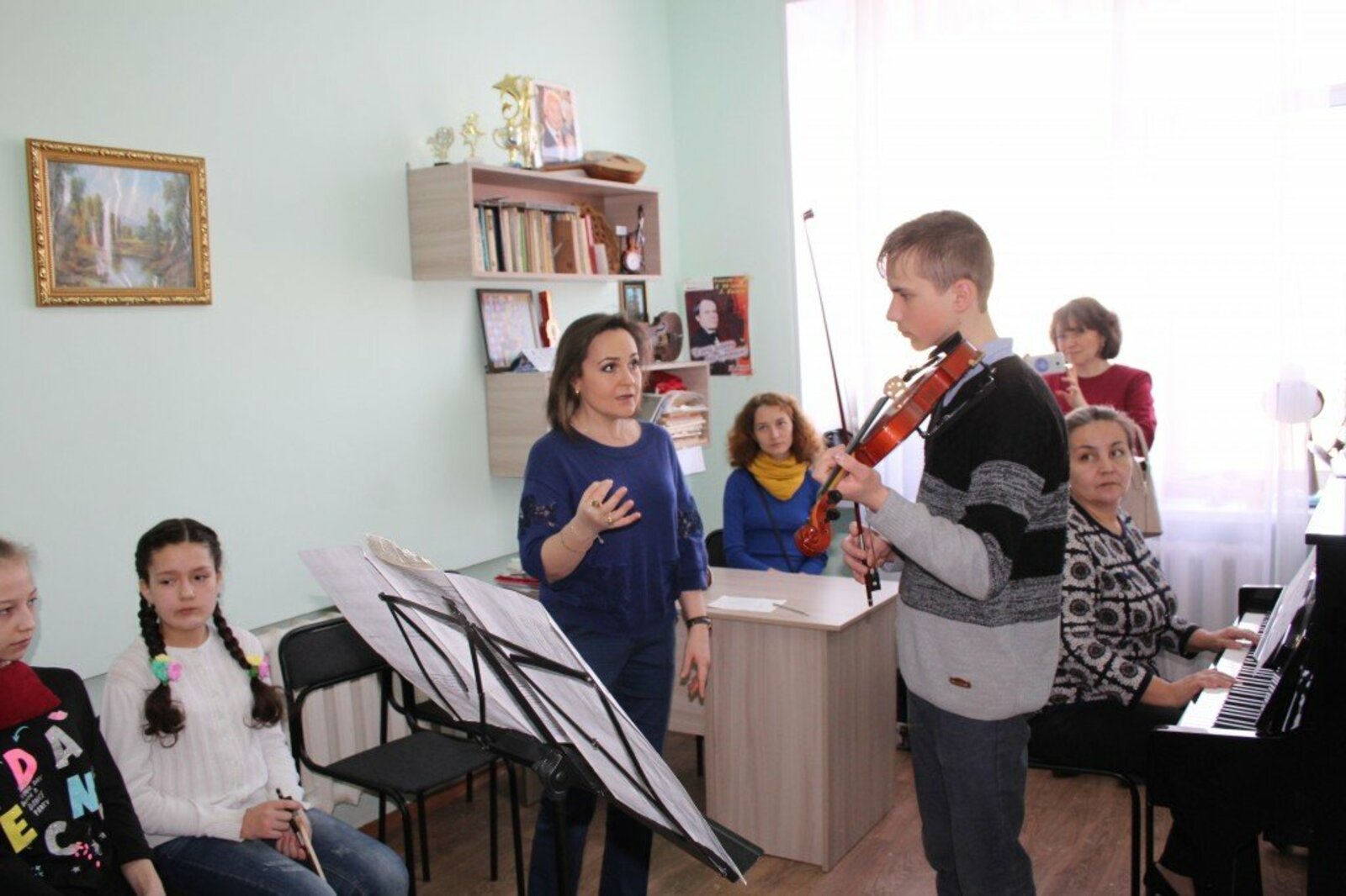На мастер-классе Анны Соколовой в Детской музыкальной школе города Кумертау.