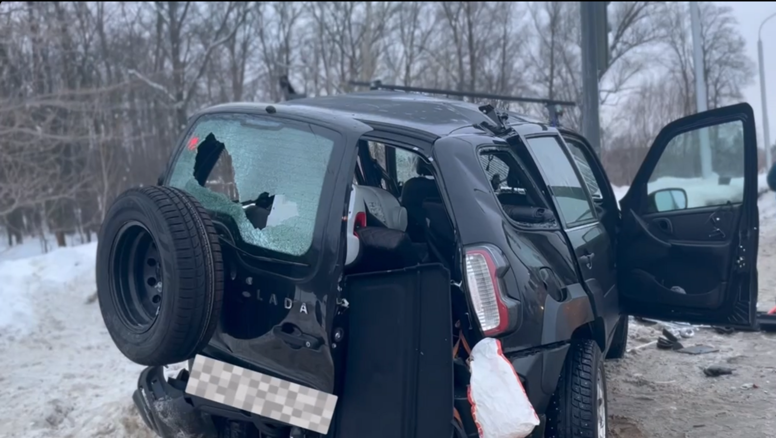 В Уфе произошло смертельное ДТП, погиб водитель «Лады Нивы»