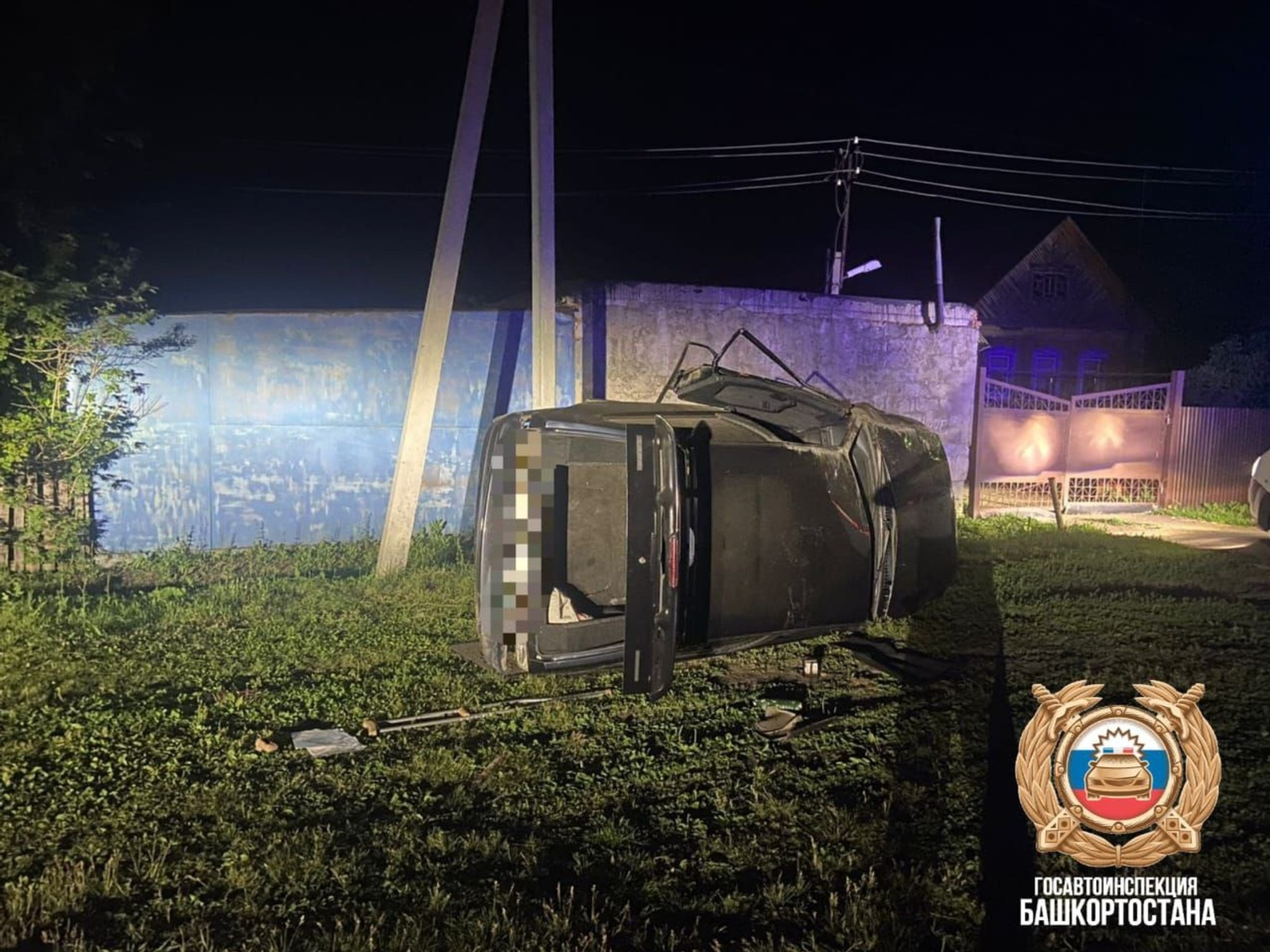 В Башкирии опрокинулся автомобиль, водитель погиб