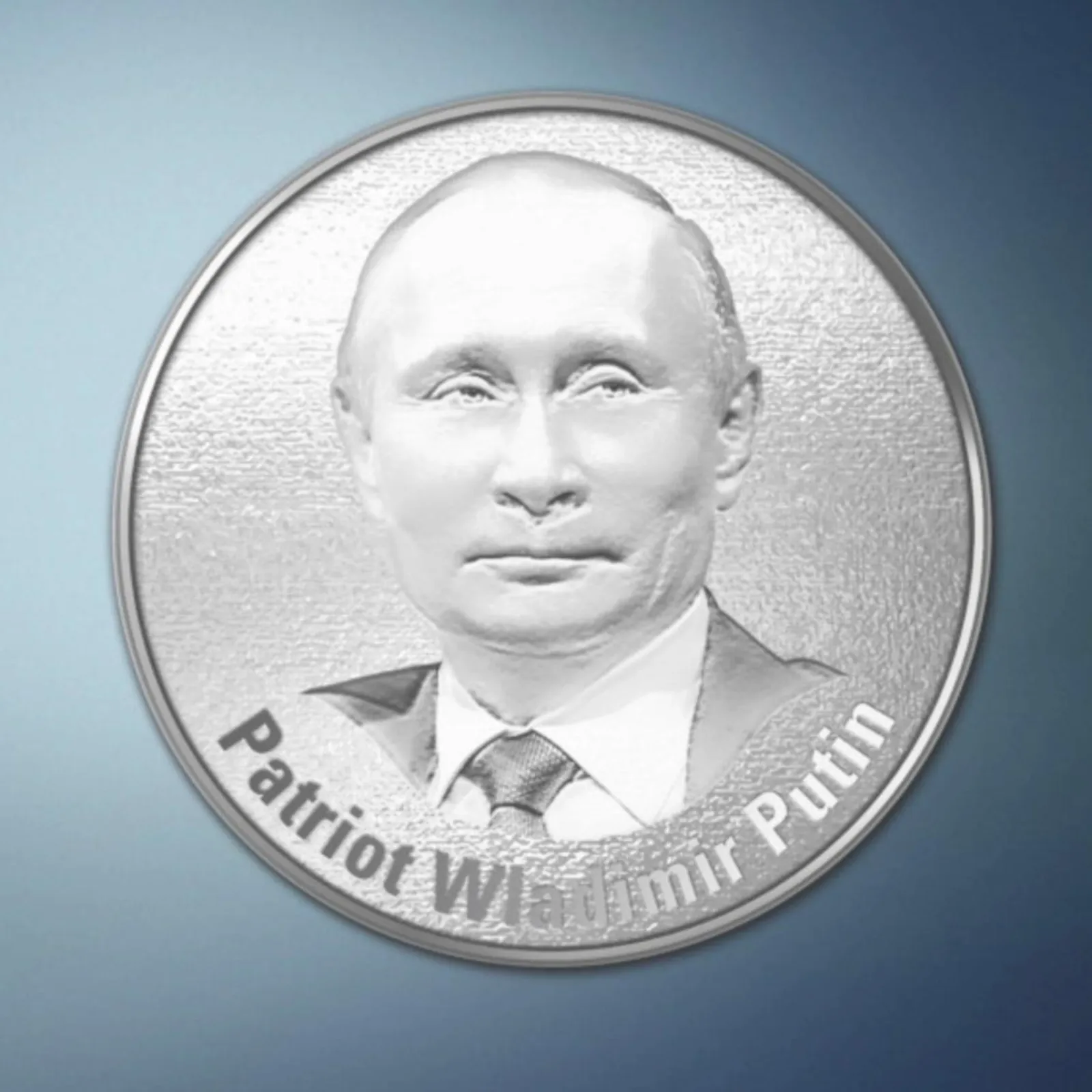 Немецкий журнал представил памятную монету с портретом Путина