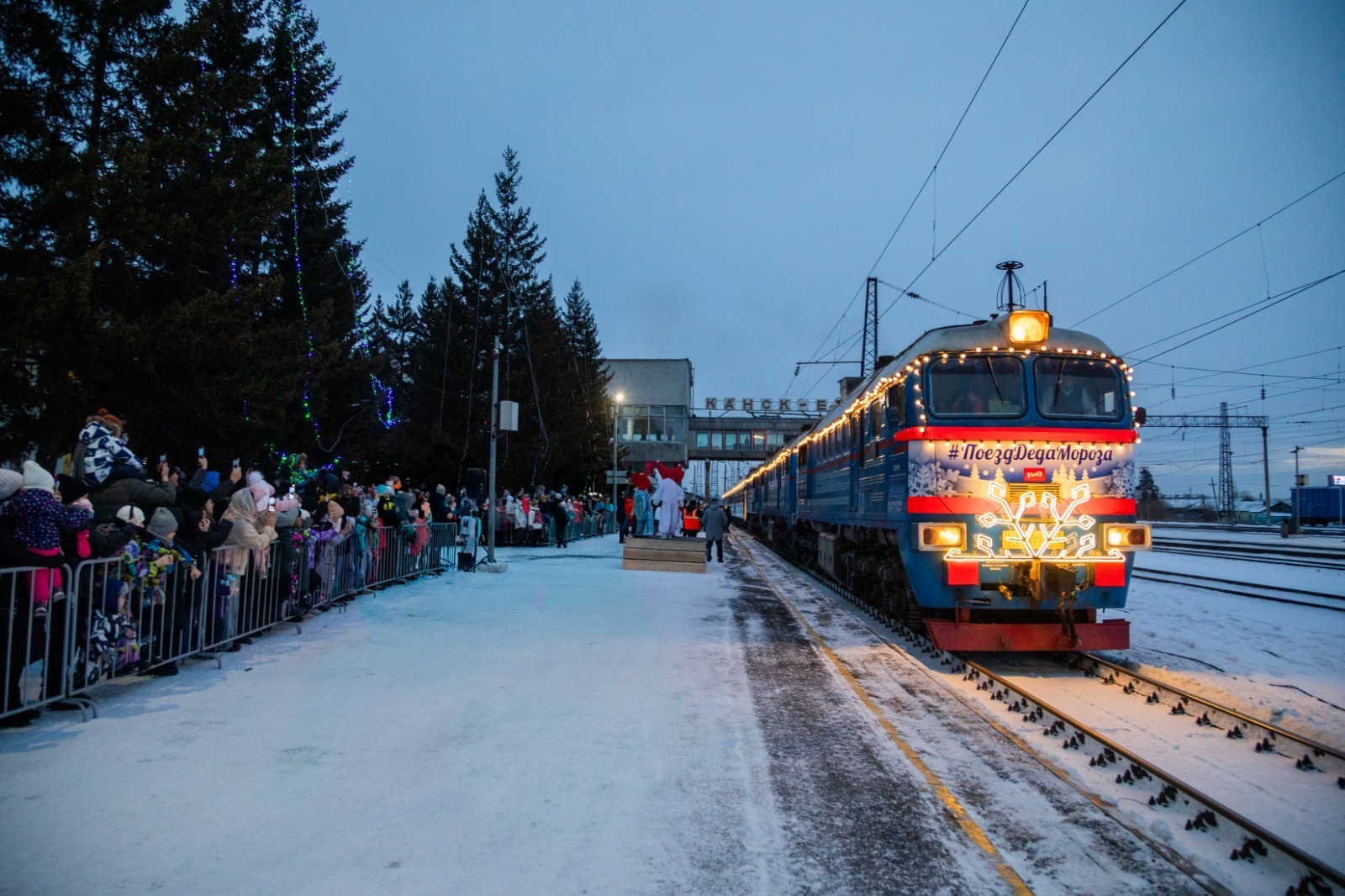 Поезд Деда Мороза собрал в Уфе почти 12 тысяч гостей