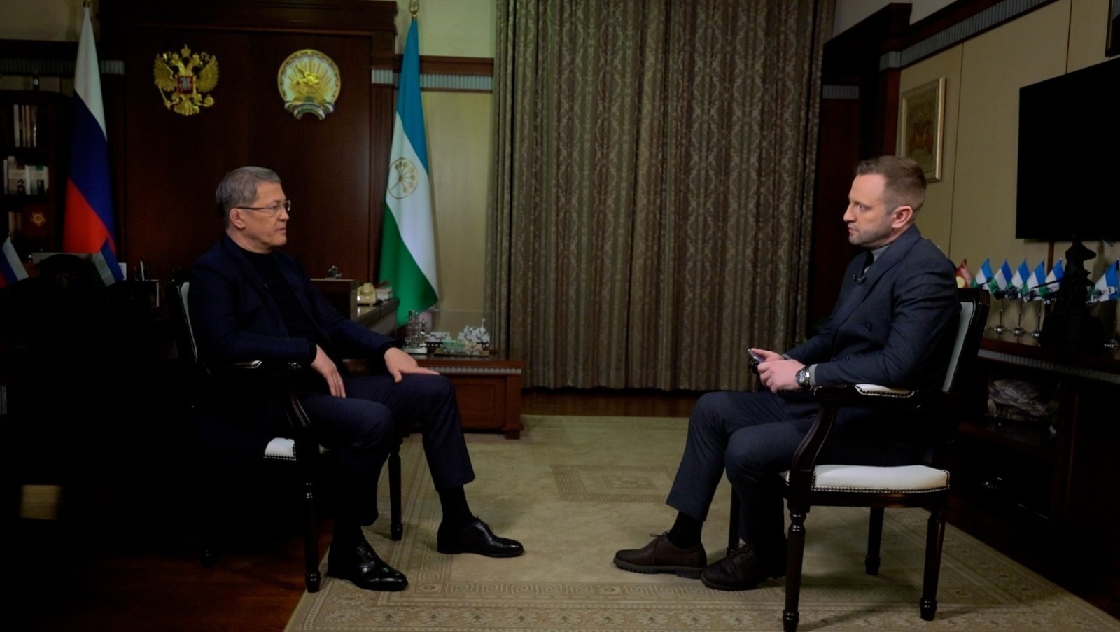 Глава Башкирии рассказал в телеинтервью о приоритетах в своей деятельности