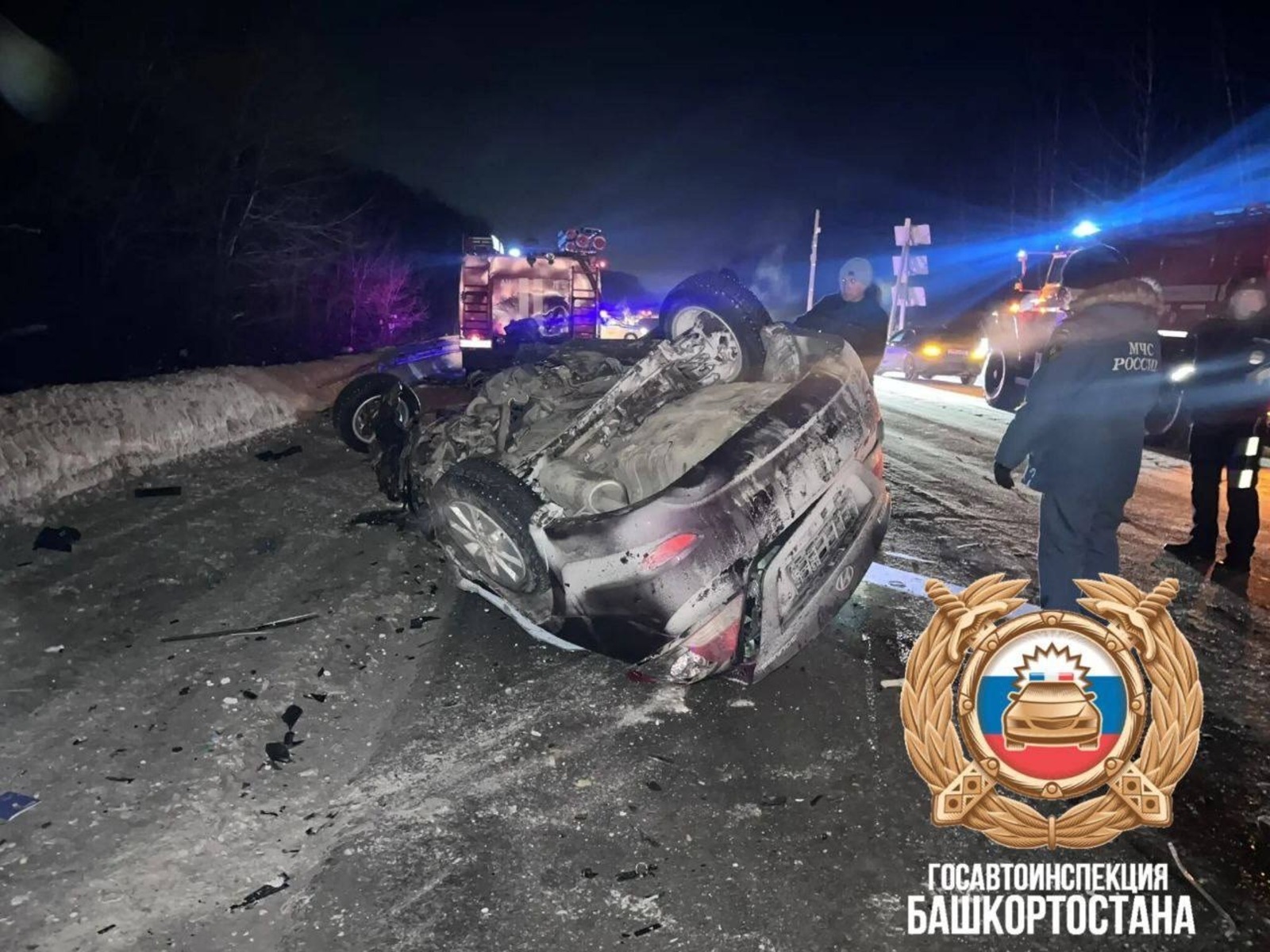 Смертельная авария в Башкирии: столкнулись Hyundai и Mercedes