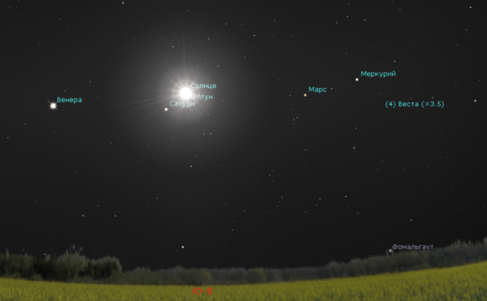 Жители Башкирии смогут стать свидетелями соединения Нептуна с Солнцем
