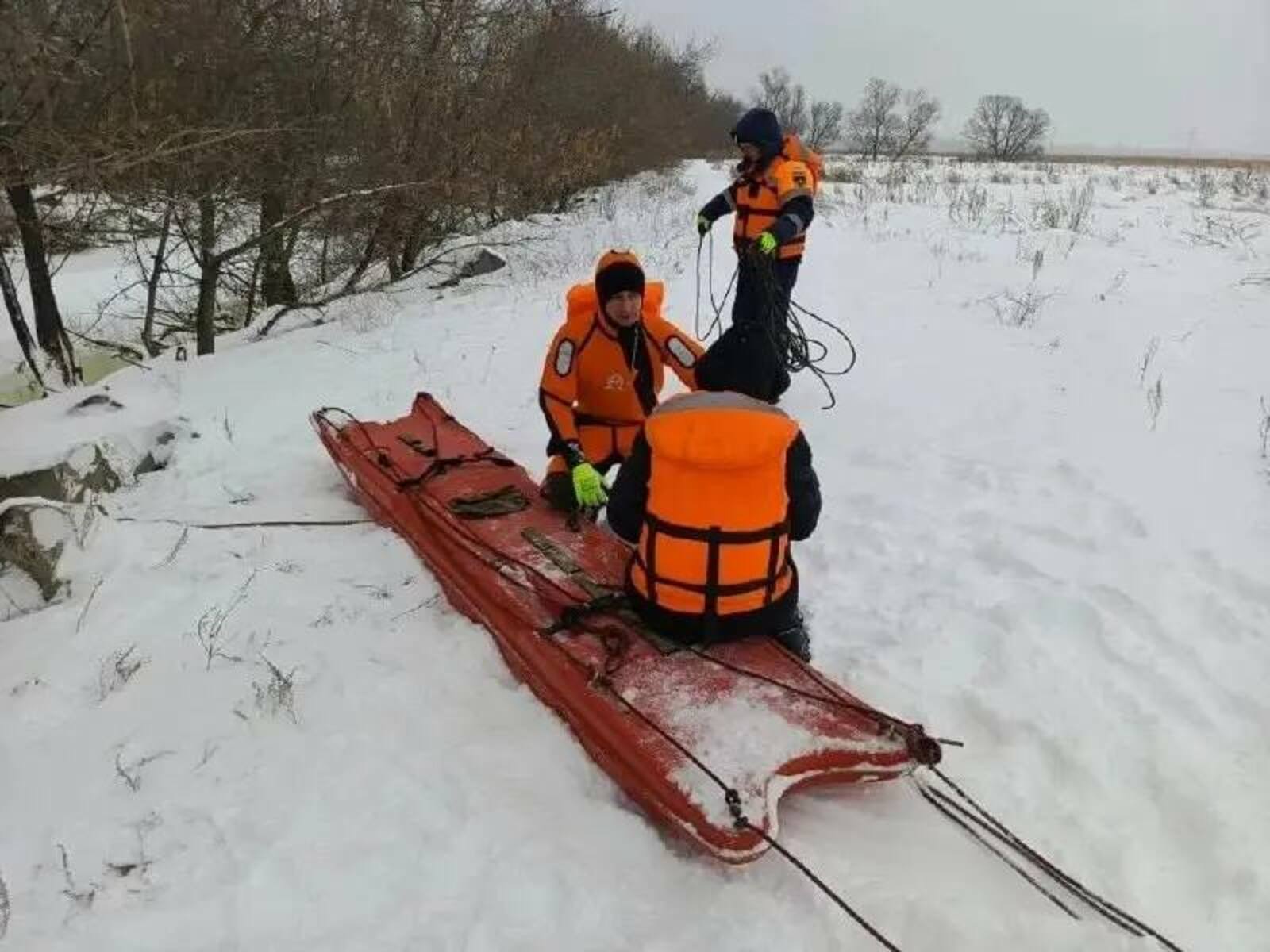 Спасение рыбака на реке Белой в Башкирии