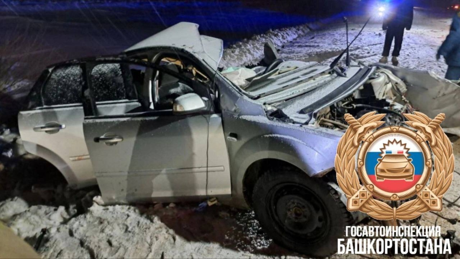 В Башкирии в лобовом столкновении погибли два человека