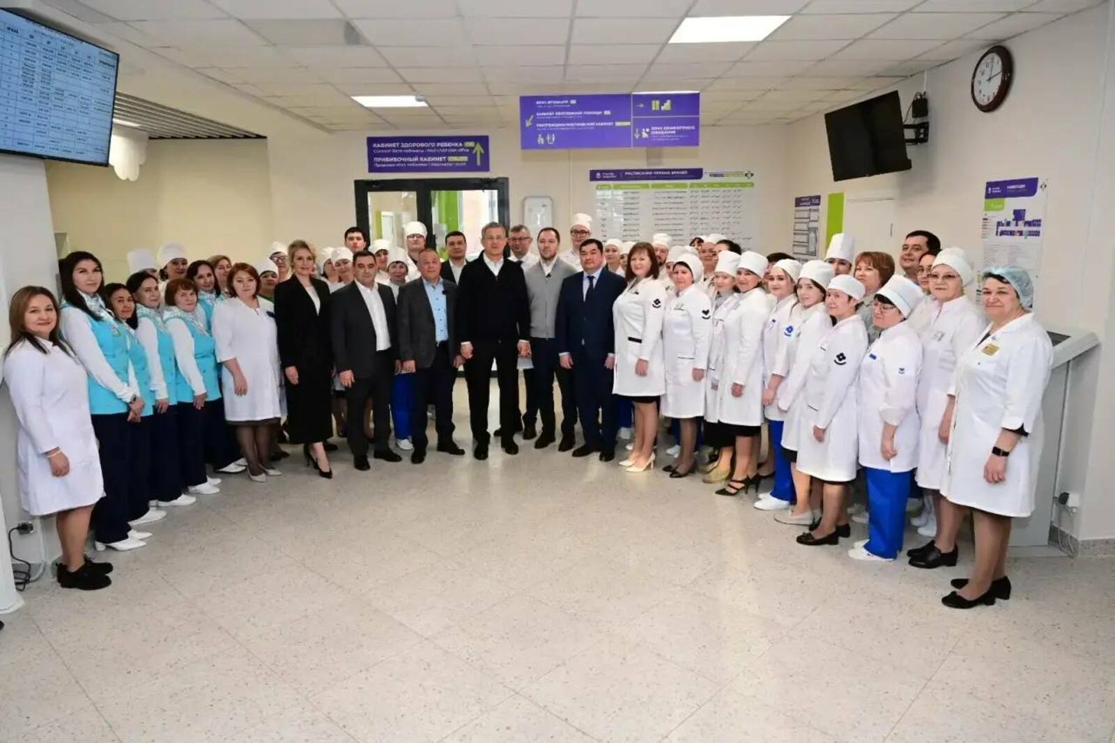 Глава Башкирии открыл новую детскую поликлинику