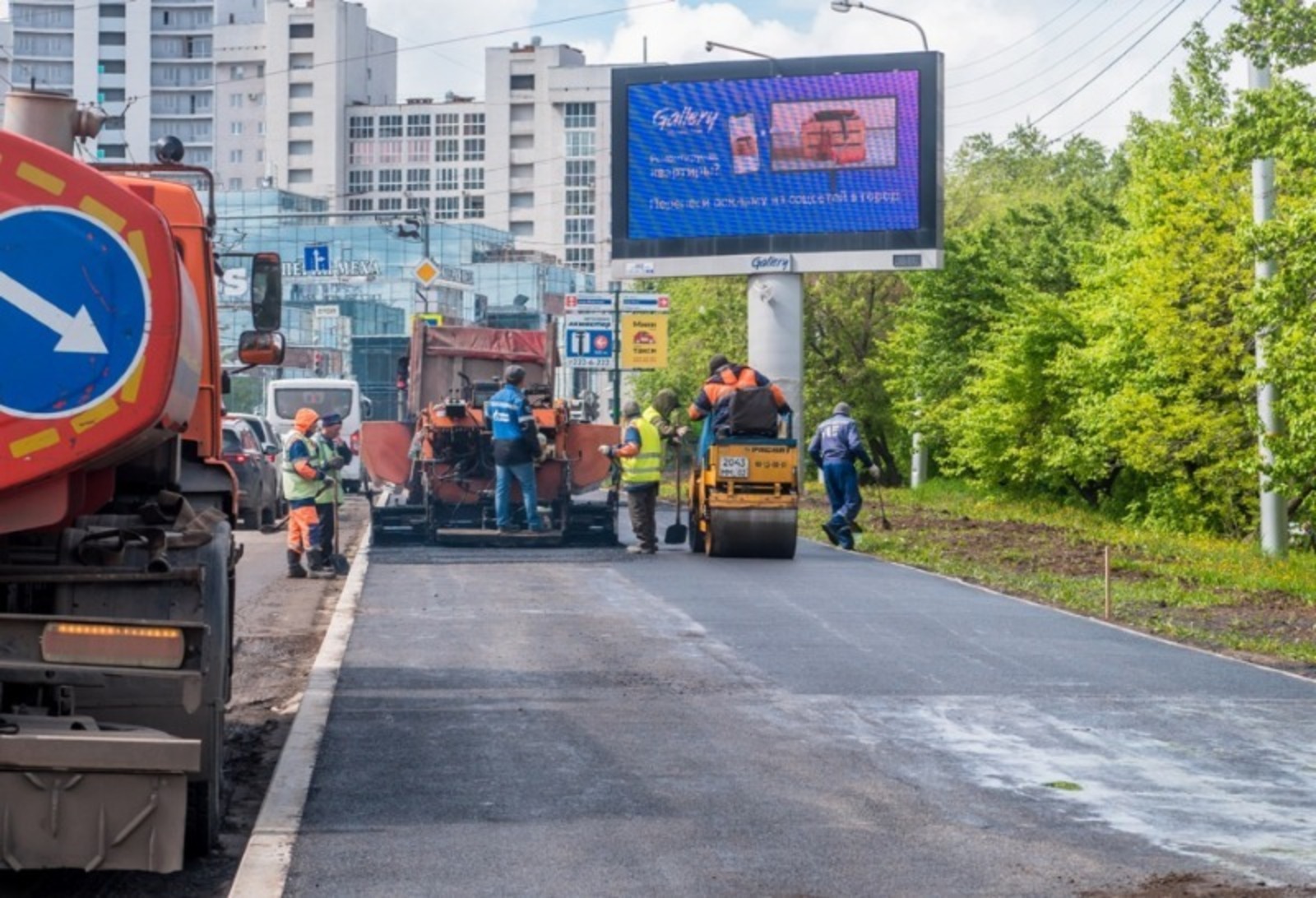 В столице Башкирии ремонтируют дороги